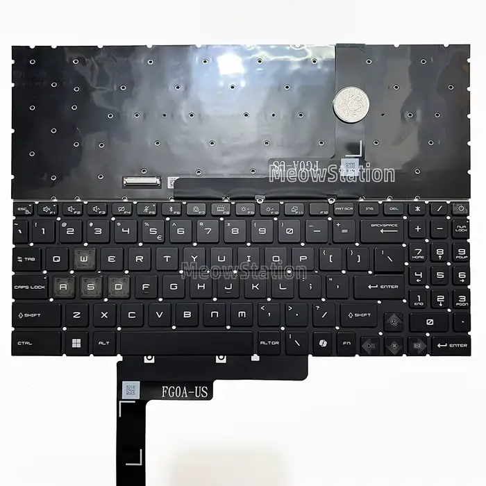 Clavier rétroéclairé RGB US/russe