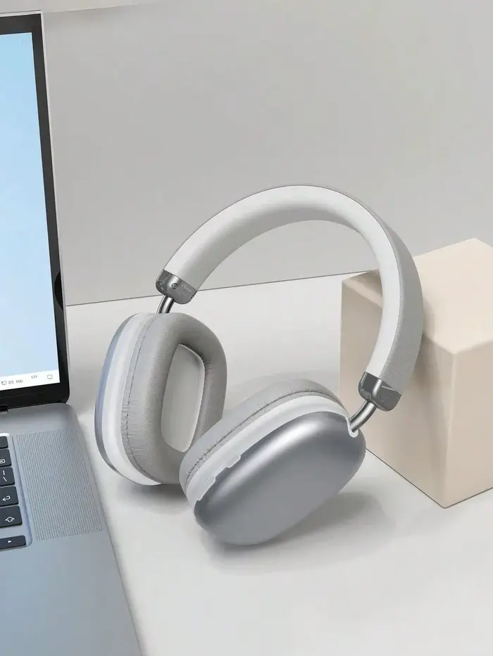 Casque Bluetooth sans fil supra-auriculaire HiFi pour musique et jeux, avec micro confortable, compa