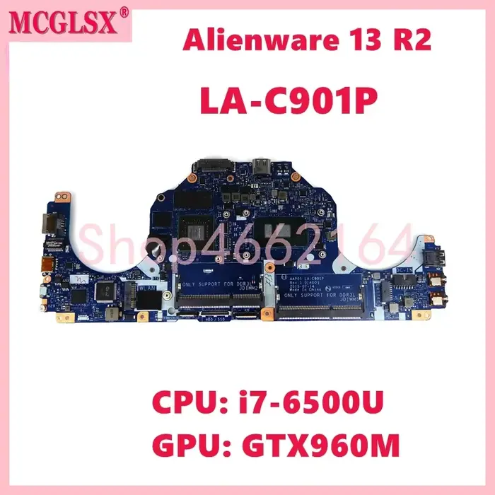 Carte mère pour ordinateur portable DELL Alienware 13 R2