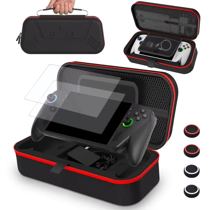 Sac de rangement portable ROG Xbox Ally/Ally X (2025) avec protection d'écran et capuchons pour joysticks