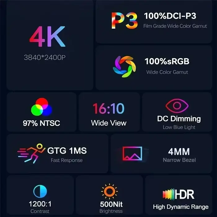 Moniteur Portable à écran tactile de 16 pouces