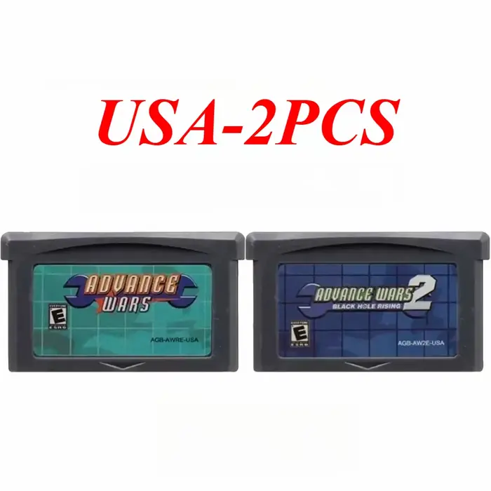 Cartouche de jeu vidéo USA/EUR Advance Wars GBA 32 bits pour console GBA