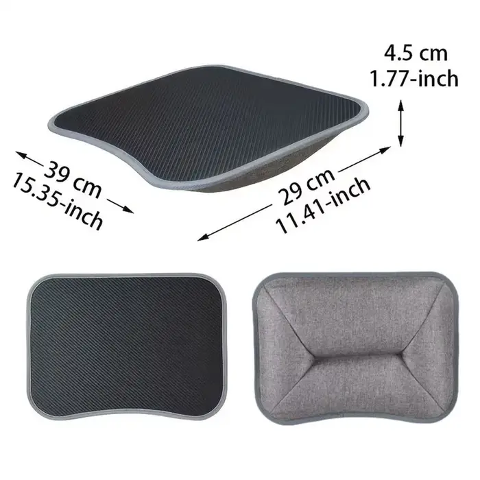 Support d'ordinateur portable avec coussin moelleux et plateau rembourré avec poignée pour le travai