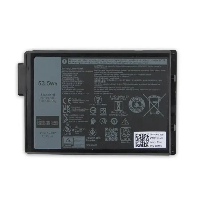 Nouvelle batterie d'ordinateur portable XVJNP pour Dell Latitude 7330 robuste Latitude 5430 6JRCP 44