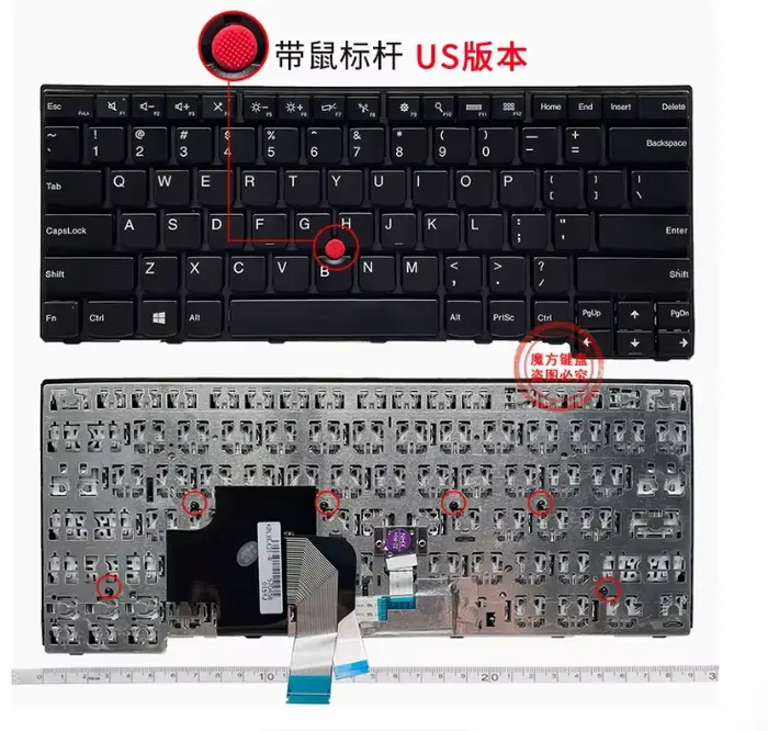 Clavier d'ordinateur portable américain pour Lenovo L440 L450 L460 L470 E431 E440 T440S T431S T440P 