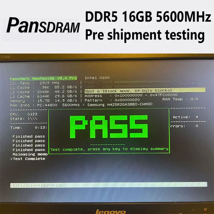 Mémoire RAM pour ordinateur portable Pansdram DDR5 8 Go 16 Go 32 Go 4800 5600 PC5 38400 44800