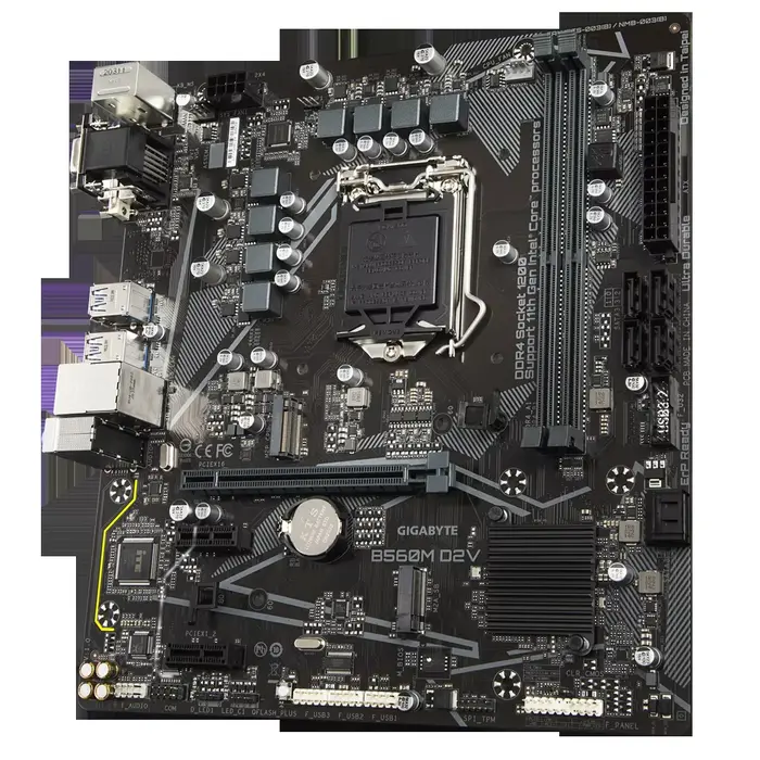 Gigabyte B560M D2V cartes mères LGA 1200 DDR4 64GB M-ATX pour carte mère de bureau Intel B560 M.2 SATA III USB3.0