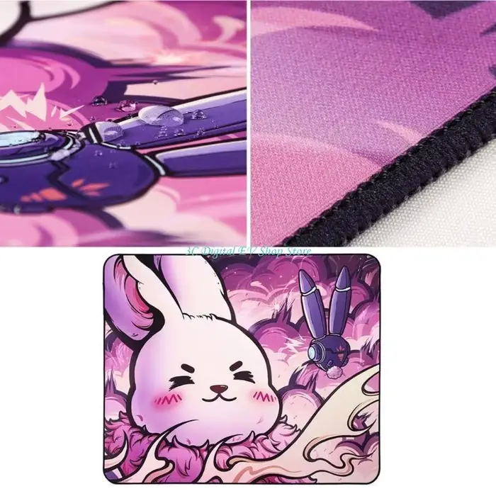 Tapis souris jeu E74D lisse Esptiger, tapis souris Flexible lisse, bord cousu