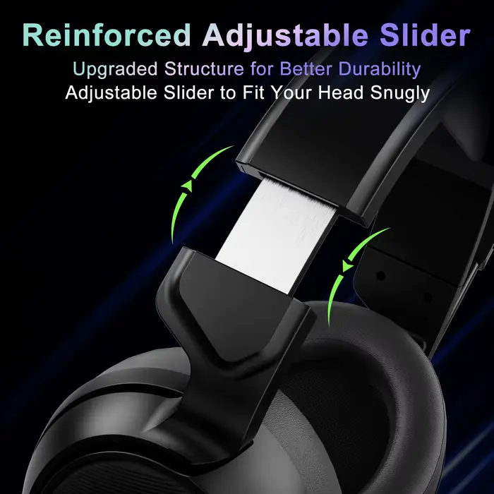 Jeecoo-Casque de jeu USB V20U, écouteurs à son surround, micro antibruit, coussinets d'oreille en mo