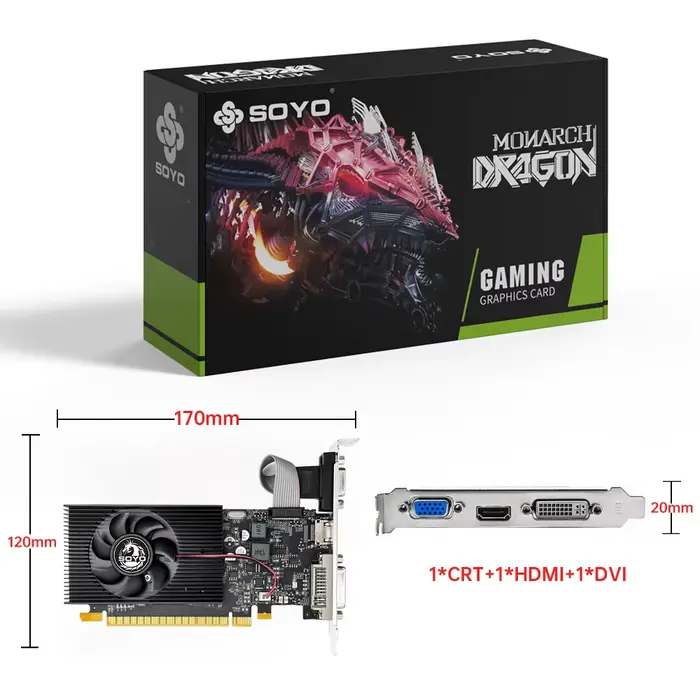 Cartes graphiques SOYO NVIDIA GT730 4G GDDR3 128 bits