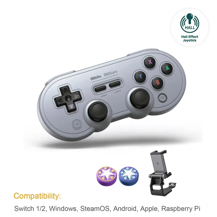 8BitDo SN30 Pro contrôleur Hall sans fil Bluetooth prise en charge pour Nintendo Switch NS 2 OLED Windows Android macOS