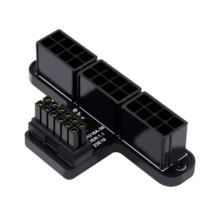 Carte graphique PCIE GPU Power ATX3.0 12VHPWR 600W, adaptateur de câble d'alimentation 12 + 4 broche