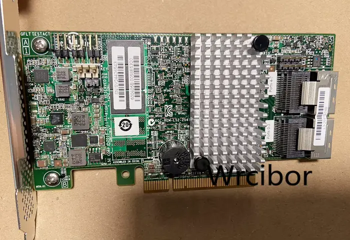 Carte contrôleur principale LSI 9267-8i 2208 PCIEx8 6GBps 512M Support + SFF-8087 vers (4) câbles SATA 7 broches