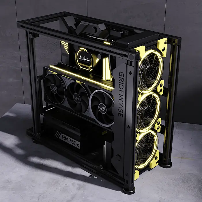 Boîtier PC Open Air Beta V2.0 en aluminium