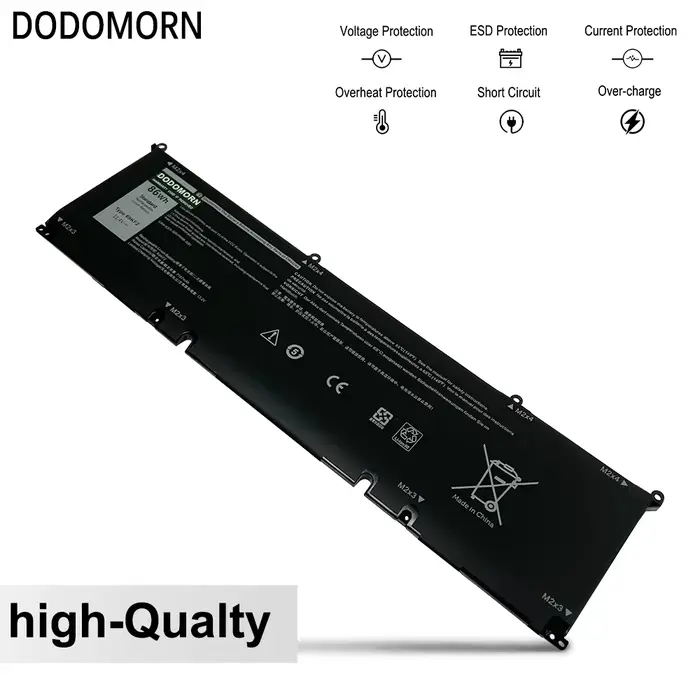 Nouvelle batterie d'ordinateur portable 69KF2 pour Dell Alienware M15 M17 R3 R4 R5 R6 R7 XPS 15 9500 9510 9520 Precision 5550 5560 G15 5510 5515 G7