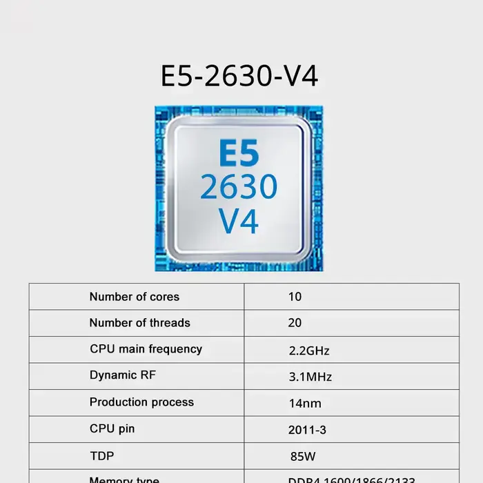 Ensemble de carte mère SOYO X99 avec processeur LGA2011-3 Xeon E5 2630 V4