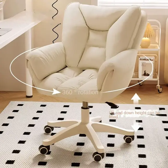 Chaise d'Ordinateur Confortable pour Chambre à Coucher de Fille