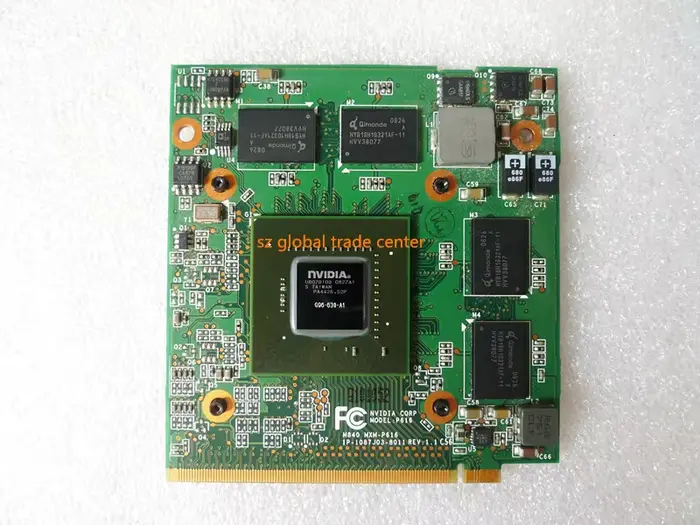 Carte graphique vidéo pour ordinateur portable GeForce 9600MGT 9600M GT GDDR3 512 Mo MXM G96-630-A1 pour Acer Aspire 6930 5530G 7730G 5930G 5720G