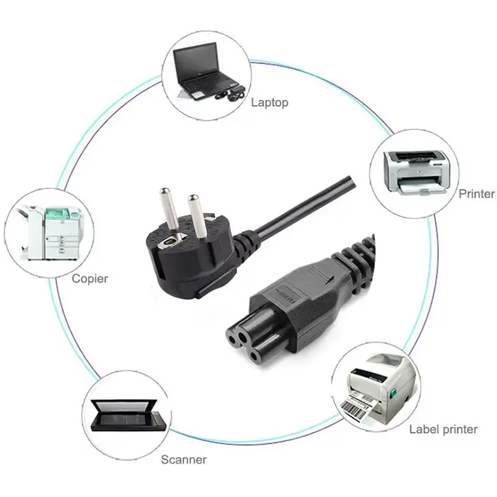 1.5M EU US universel ordinateur portable 3 broches chargeur prise adaptateur secteur câble pour HP Dell Toshiba Sony