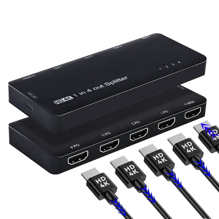 Répartiteur HDMI SST 8K 1 entrée 4 sorties 4K 120Hz Boîtier de synchronisation 1x4