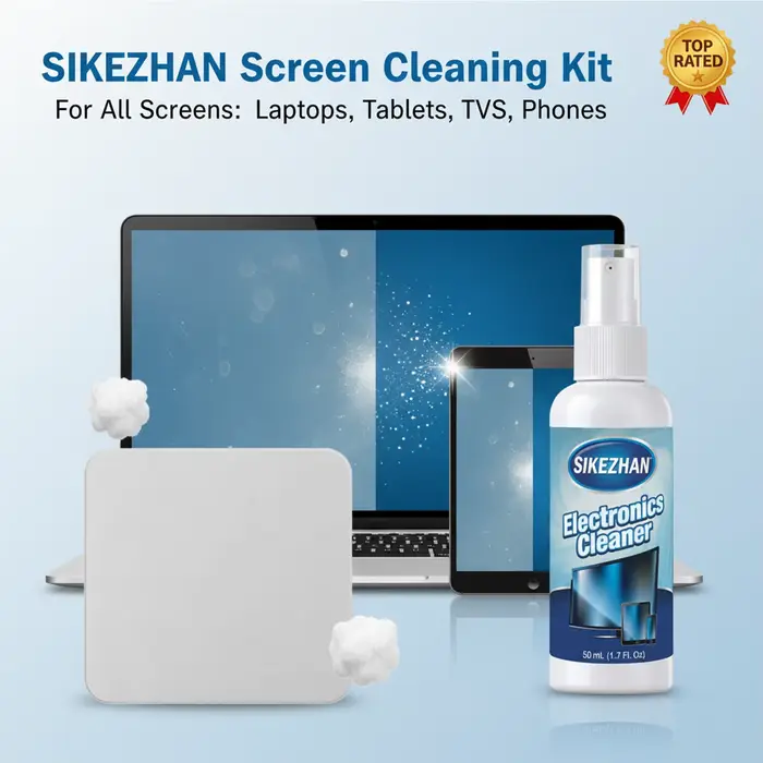 Kit de pulvérisation et d'essuyage pour nettoyeur d'écran