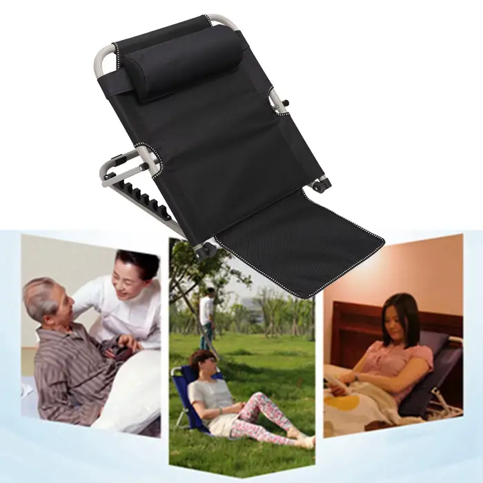 Chaise de sol multifonctionnelle avec dossier de lit relevable et support pour le cou