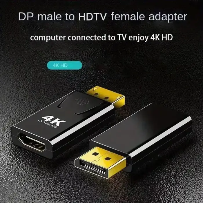 Adaptateur convertisseur DisplayPort vers HDMI compatible 4K 30Hz/60Hz