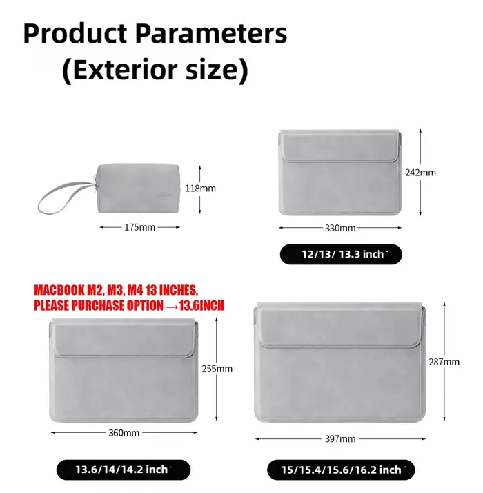 Étui pour ordinateur portable 13 14 15 15.6 pouces pour Huawei HP DELL