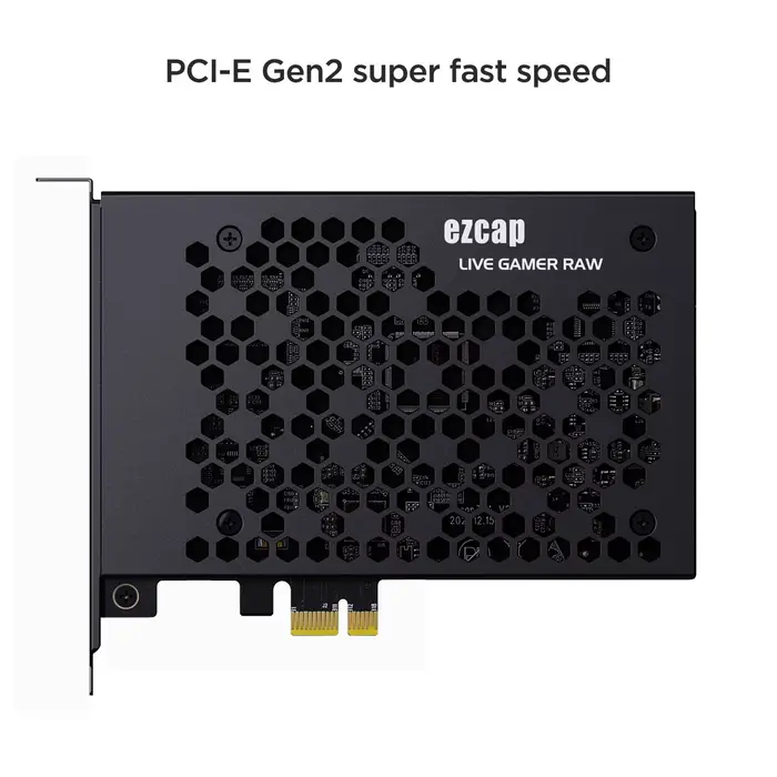 Ezcap324B Live Gamer Raw PCIE 4K carte de capture de jeu vidéo enregistrement et flux en direct pour les caméscopes de systèmes de jeu