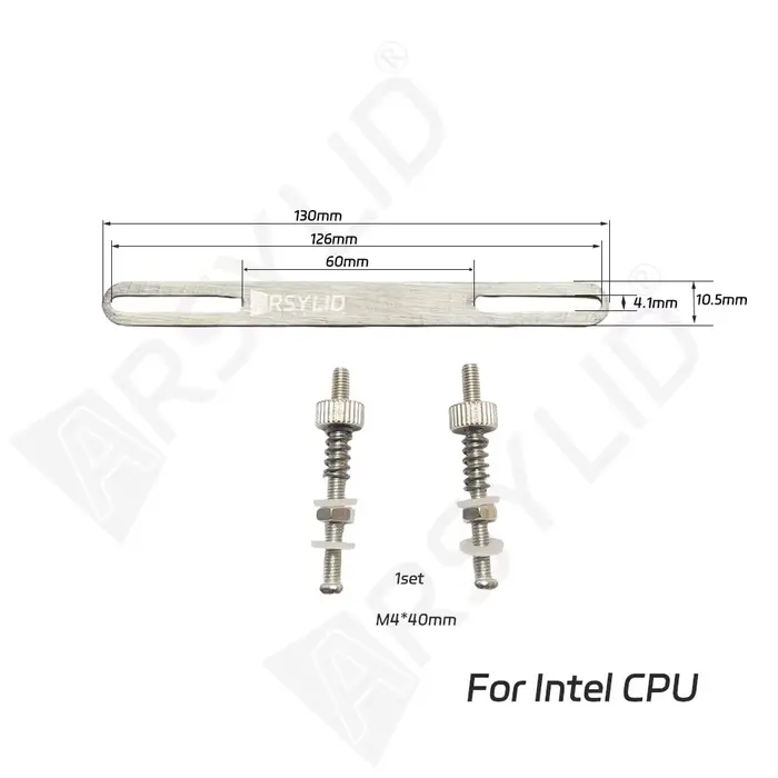 Bloc de refroidissement liquide en acier inoxydable pour CPU