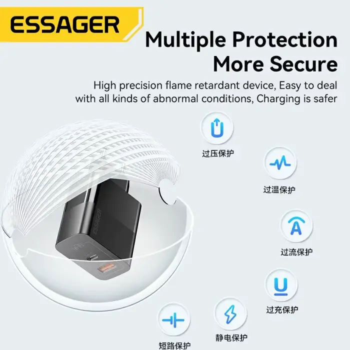 Essager-Chargeur USB Type-C