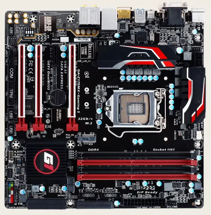 Carte mère de bureau Gigabyte GA-Z170MX-Gaming 5