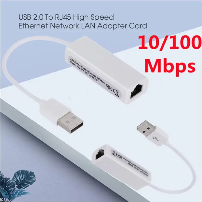 Carte réseau Portable USB 2.0 vers RJ45