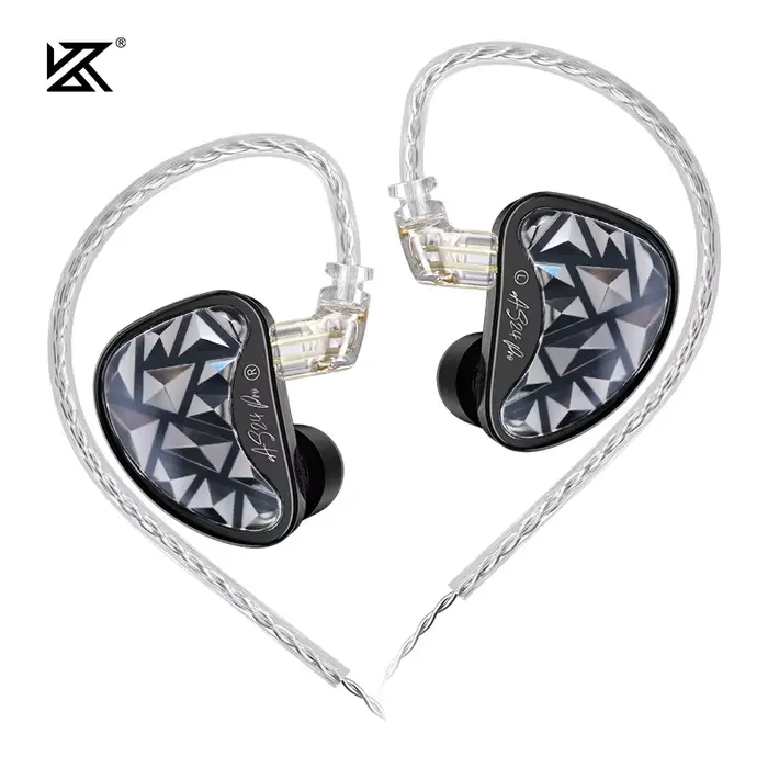 KZ AS24 PRO 24 BA unités écouteurs HIFI mis à niveau Armature équilibrée lecteur réglable dans l'ore