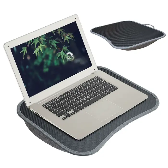 Support pour ordinateur portable avec coussin moelleux