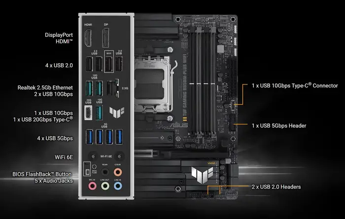 Carte mère ASUS TUF GAMING B850M-PLUS WIFI