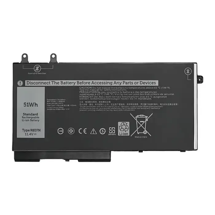 Batterie R8D7N pour ordinateur portable, Dell Latitude 5400, 5500, Precision 3540, 3541, 3550, 3551,