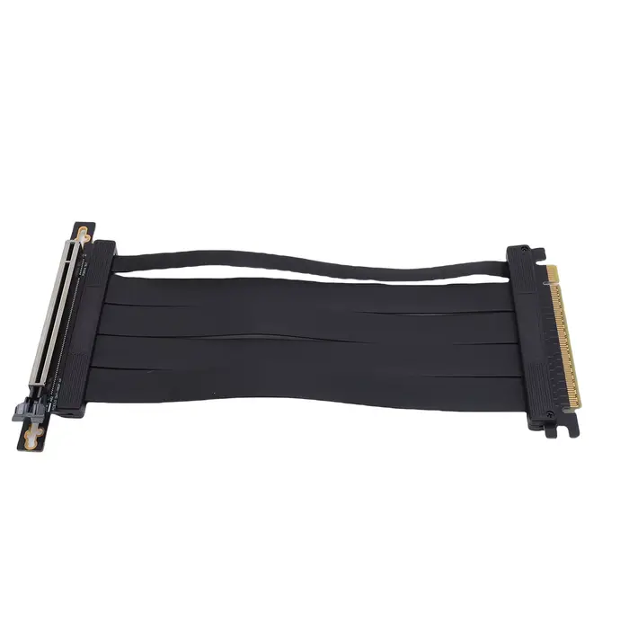 Câble d'extension PCIe 5.0 X16, conception segmentée, carte Riser de 20cm, câble Flexible, large com