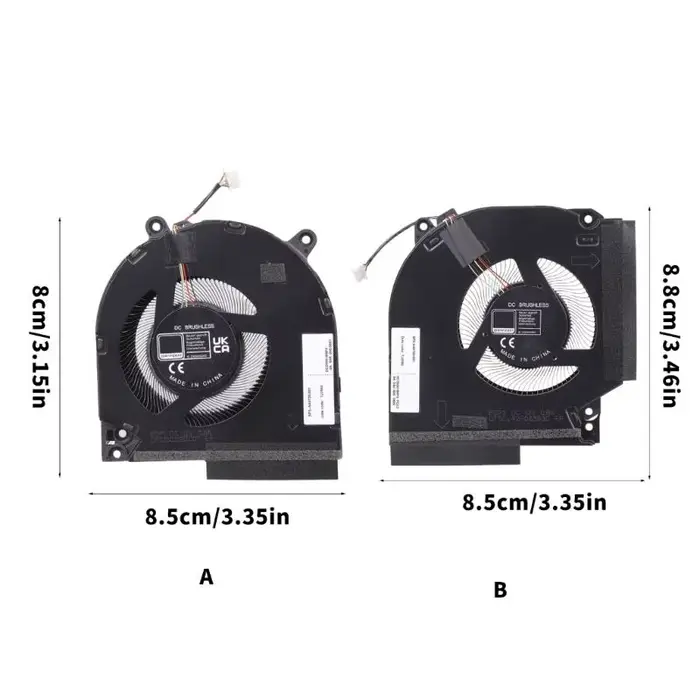 652F CPU GPU ventilateur refroidissement dissipateur thermique ordinateur portable carte graphique