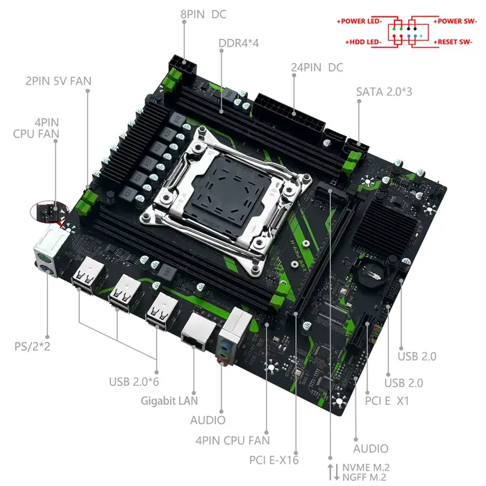 Carte mère PR9-H MACHINIST X99 LGA 2011-3