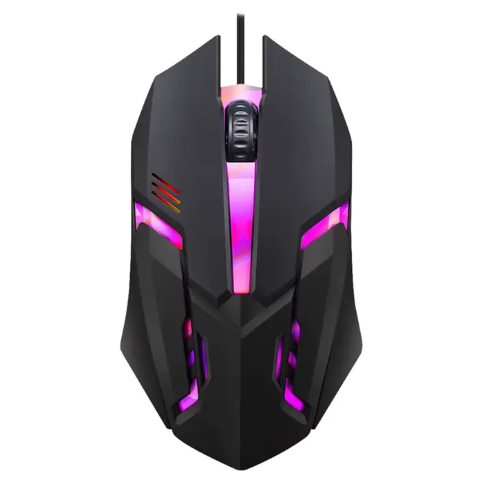 Souris de jeu filaire USB 5000 DPI 3 boutons silencieuse souris de joueur professionnelle rétro-écla