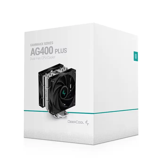 Refroidisseur de processeur DeepCool AG400 Plus 4 caloducs double ventilateur 220W