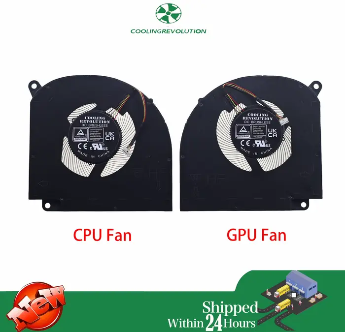 Ventilateur de refroidissement CPU/GPU pour ordinateur portable Gigabyte Gaming A16 CMH GA6H GA63H EG75050S1-C170-S9A EGC75050S1-C150-S9A