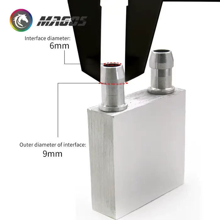 Radiateur de refroidissement à eau en aluminium pour processeur