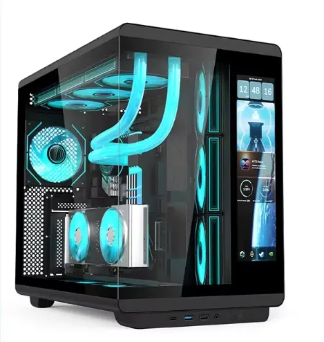 Boîtier PC Gaming avec écran LCD