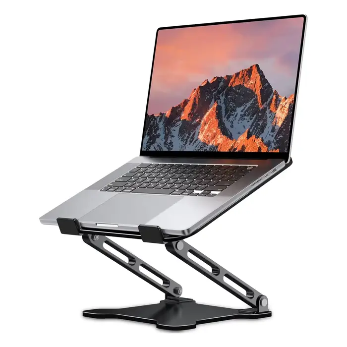 Support de téléphone et tablette réglable en alliage d'aluminium DT-02B pour ordinateurs portables j