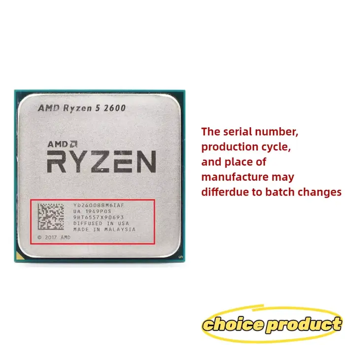Processeur AMD Ryzen 5 2600 3