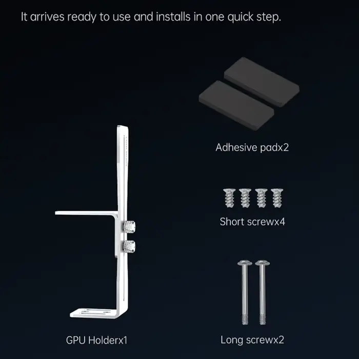 Support de carte graphique en aluminium, Support de prise GPU réglable, Support de carte vidéo, attelle de Support, accessoire de boîtier pour ordinateur de bureau