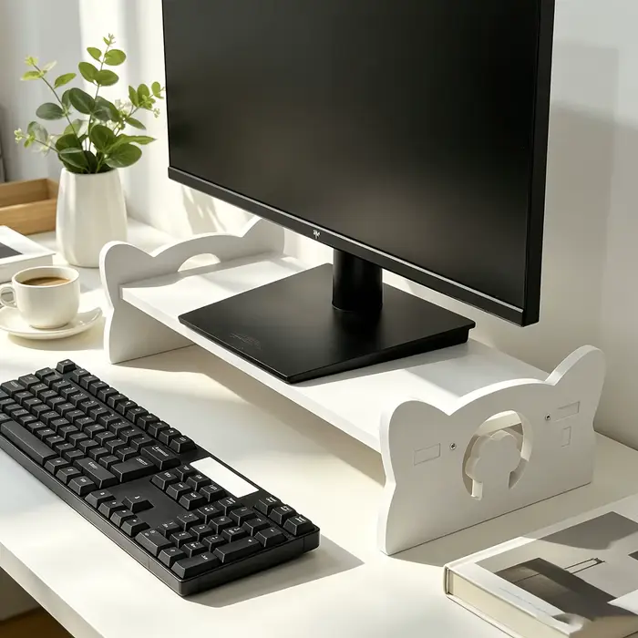 Support d'écran simple à un seul niveau pour moniteurs d'ordinateur de bureau