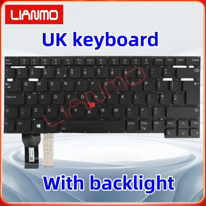 Clavier rétroéclairé pour ordinateur portable Lenovo Thinkpad T14s Gen2 P1 Gen4 X1 Extreme Hermit 4th 2021
